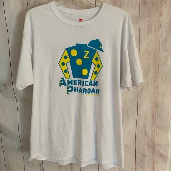 American Pharaoh Kentucky Derby Winner 2015 Tee Shirt Size L - Picture 1 of 8